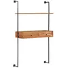 Image de vidaXL Bureau mural 90x40x170 cm Bois dacacia solide 247694