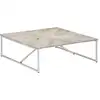 Image de Table Basse 110x110x36 Cm Bois De Manguier Solide Vidaxl