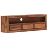 Image de Meuble TV - VIDAXL - Bois massif - Marron - Laqué - 120x30x40 cm