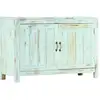 Image de Buffet Bleu Clair 110x35x70 Cm Bois De Manguier Massif Vidaxl