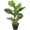 Image de Plante Artificielle Avec Pot Feuilles De Figuier Vert 45 Cm Vidaxl