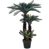 Image de Plante Artificielle Avec Pot Palmier Cycas Vert 125 Cm Vidaxl