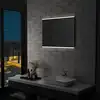 Image de Miroir Mural À Led De Salle De Bain Et Capteur Tactile 80x60 Cm Vidaxl