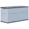 Image de Boîte De Rangement De Jardin 320 L Gris Noir Vidaxl