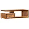 Image de Table basse - vidaXL - Acacia massif - 100x45x33 cm - Finition miel - Rectangulaire