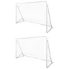 Image de vidaXL 2x Filet de But de Football Acier Filet de Cage de Football Jardin 276045