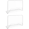 Image de vidaXL 2x But de Football Filet Acier Blanc Filet de Cage de Football Jardin 276047