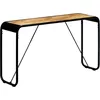 Image de Table Console 140 X 35 X 76 Cm Bois De Manguier Massif Brut Vidaxl