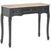 Image de Table De Console Et Coiffeuse Avec 3 Tiroirs Noir Vidaxl