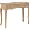 Image de Table De Console Et Coiffeuse Avec 3 Tiroirs Marron Vidaxl