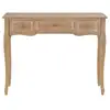 Image de Vidaxl table de console et coiffeuse avec 3 tiroirs marron 280047
