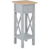 Image de Table D'appoint Gris 27 X 27 X 65,5 Cm Bois Vidaxl