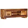 Image de Meuble Tv 118x30x40 Cm Bois De Sesham Massif Vidaxl