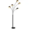 Image de Lampadaire 200 Cm 5 X E14 Noir Et Doré Vidaxl