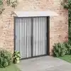 Image de Auvent De Porte Gris Et Transparent 240x75 Cm Pc Vidaxl