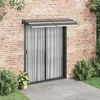 Image de Auvent de porte - vidaXL - 200x80 cm - Noir - Polycarbonate - Anti-corrosion