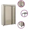 Image de Vidaxl garde-robe pliable crème 110x45x175 cm tissu