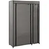 Image de Garde-robe Pliable Gris 110x45x175 Cm Tissu Vidaxl