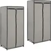 Image de 2 Pcs Garde-robes Gris 75x50x160 Cm Vidaxl