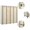 Image de vidaXL Garde-robe avec 4 compartiments Crème 175x45x170 cm