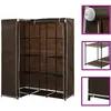 Image de Garde-robe D'angle Marron 130x87x169 Cm Vidaxl