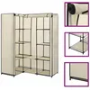 Image de vidaXL Garde-robe dangle Crème 130 x 87 x 169 cm