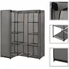 Image de Garde-robe D'angle Gris 130 X 87 X 169 Cm Vidaxl