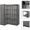 Image de vidaXL Garde-robe dangle Gris 130 x 87 x 169 cm