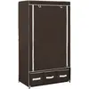 Image de Garde-robe Marron 87x49x159 Cm Tissu Vidaxl