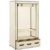 Image de Vidaxl garde-robe crème 87 x 49 x 159 cm tissu 282459