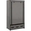 Image de Garde-robe Gris 87 X 49 X 159 Cm Tissu Vidaxl