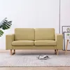 Image de Canapé À 2 Places Tissu Vert Vidaxl