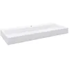 Image de vidaXL Lavabo 120x46x11 cm Fonte minérale/marbre Blanc
