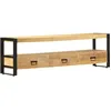 Image de vidaXL Meuble TV 150x30x45 cm Bois solide de manguier 247906