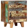 Image de Table De Chevet Sculptée À La Main 40x30x50cm Bois Récupération Vidaxl