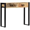 Image de Table Console 90 X 30 X 75 Cm Bois De Manguier Massif Vidaxl