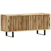 Image de Meuble Tv 90x30x40 Cm Bois De Manguier Massif Vidaxl