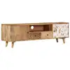 Image de Meuble Tv 140x30x40 Cm Bois De Manguier Massif Vidaxl