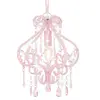 Image de Plafonnier Avec Perles Rose Rond E14 Vidaxl