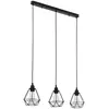 Image de Plafonnier Avec Design De Diamant Noir 3 Ampoules E27 Vidaxl