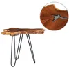 Image de vidaXL Table basse 70 x 45 cm Bois de teck massif et polyrésine