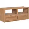 Image de Meuble Tv 90x30x40 Cm Bois De Teck Solide Vidaxl