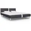 Image de Cadre De Lit Sans Matelas Noir Similicuir 120x200 Cm Vidaxl