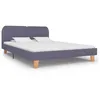 Image de vidaXL Cadre de lit sans matelas gris clair tissu 180x200 cm 280875