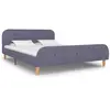 Image de Cadre De Lit Sans Matelas Gris Clair Tissu 140x200 Cm Vidaxl