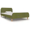 Image de Cadre De Lit Sans Matelas Vert Tissu 90x200 Cm Vidaxl
