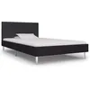 Image de Cadre De Lit Sans Matelas Noir Tissu 90x200 Cm Vidaxl