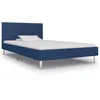 Image de Cadre De Lit Sans Matelas Bleu Tissu 90x200 Cm Vidaxl