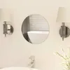 Image de vidaXL Miroir Rond sans Cadre Miroir Mural Miroir de Salon Miroir Chambre à Coucher Miroir de Salle de Bain Intérieur Maison 283653