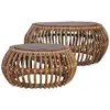 Image de Tables Basses 2 Pcs Rotin Naturel Vidaxl